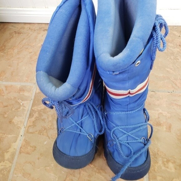 Vintage Men\'s Lascoste Blue Stripe Original 1960\'s Moon landing Boot Size 8-10 main image 6